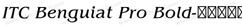 ITC Benguiat Pro Bold字体转换